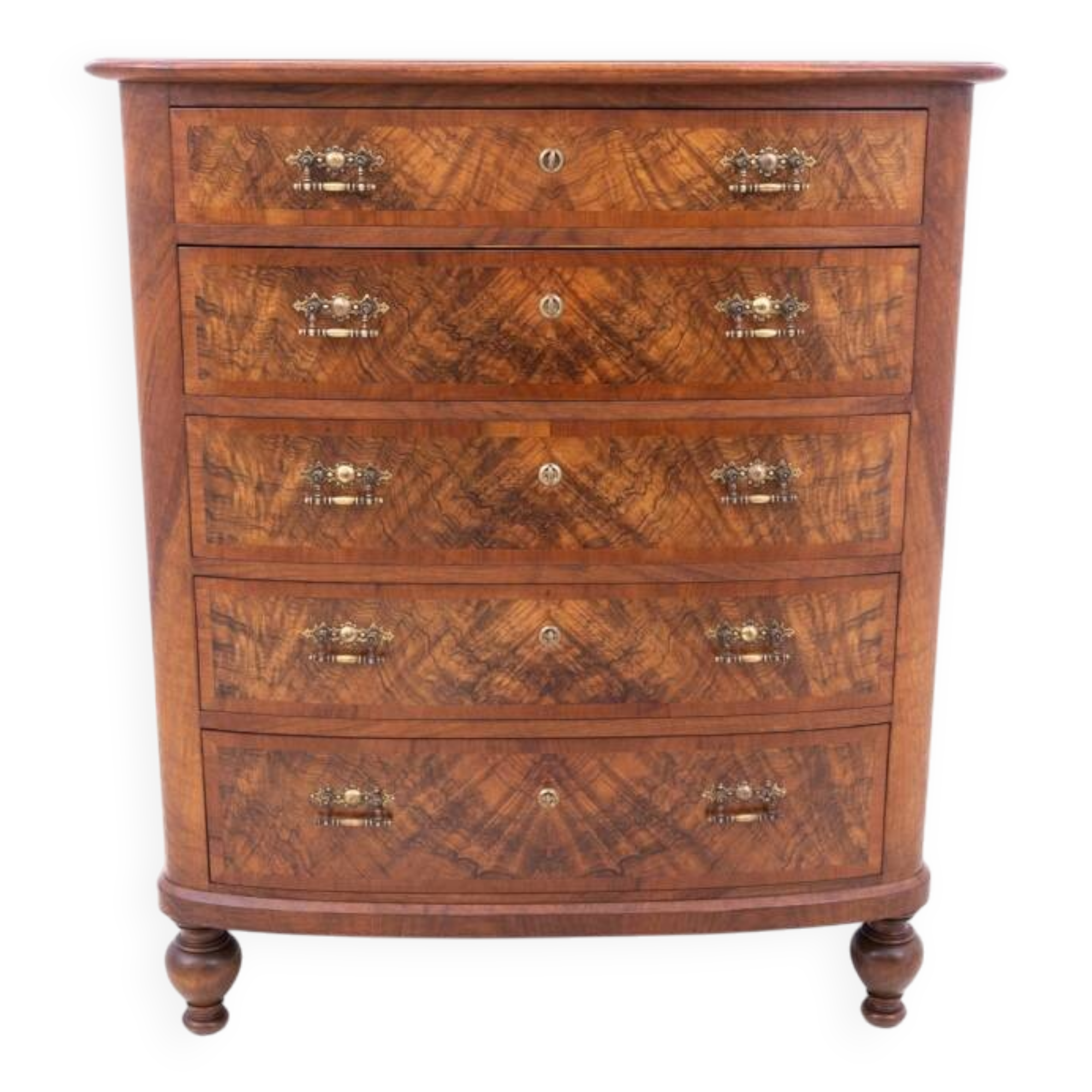 Chest of drawers, Scandinavia, mid-19th century. Antique.