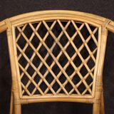 Pair of Italian wicker armchairs from the 60s
