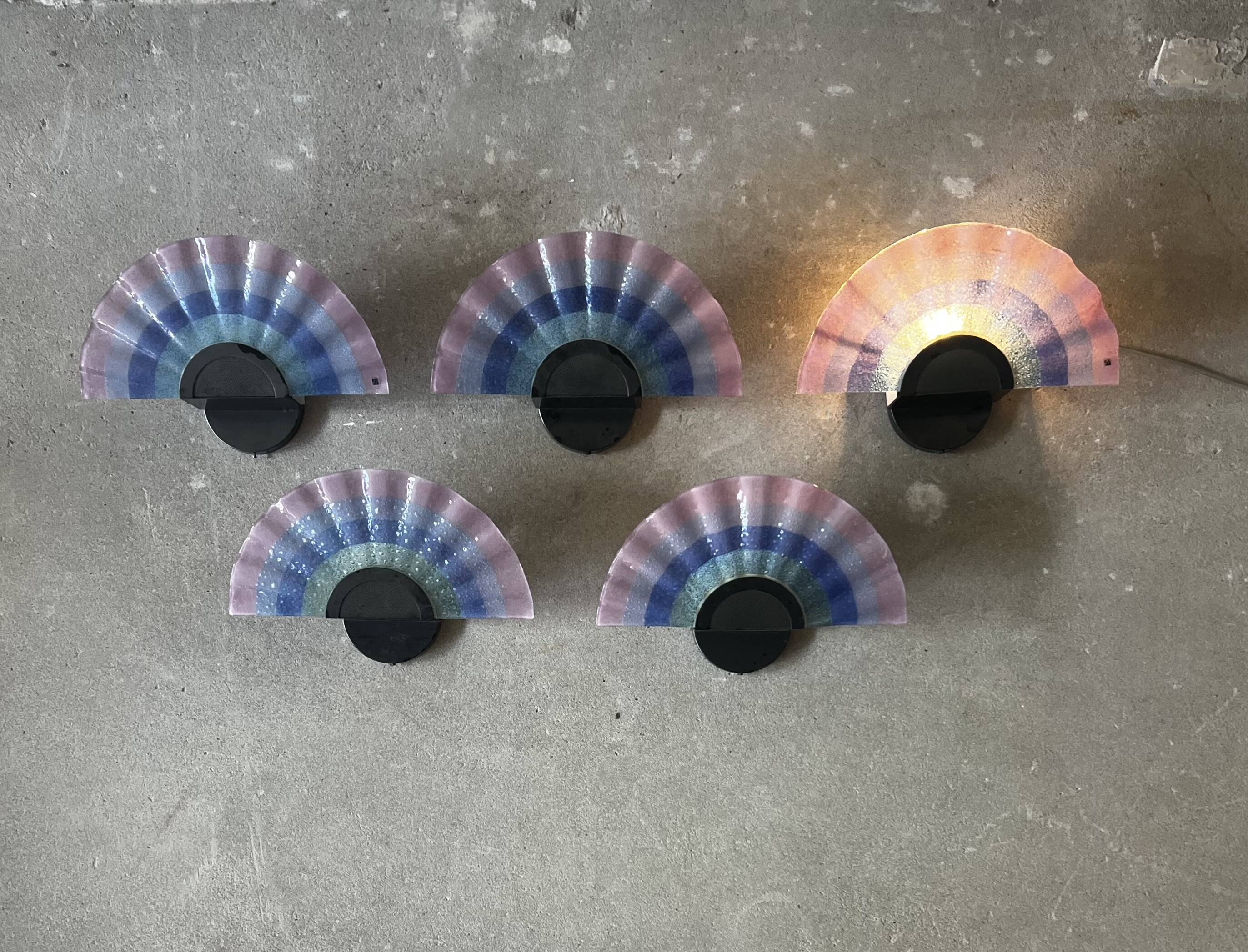 Large Zonca Wall Lamps, Italy, 1980s - 5 available
