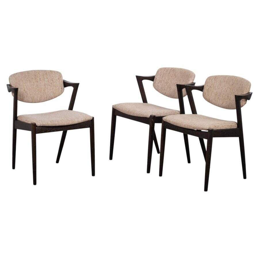 Dining Chairs attributed to Kai Kristiansen for Schou Andersen, Denmark, 1950s, Set of 3