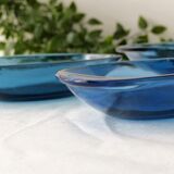 Set de 4 coupelles bleues type Vereco