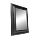 Ripple frame mirror black 20th century