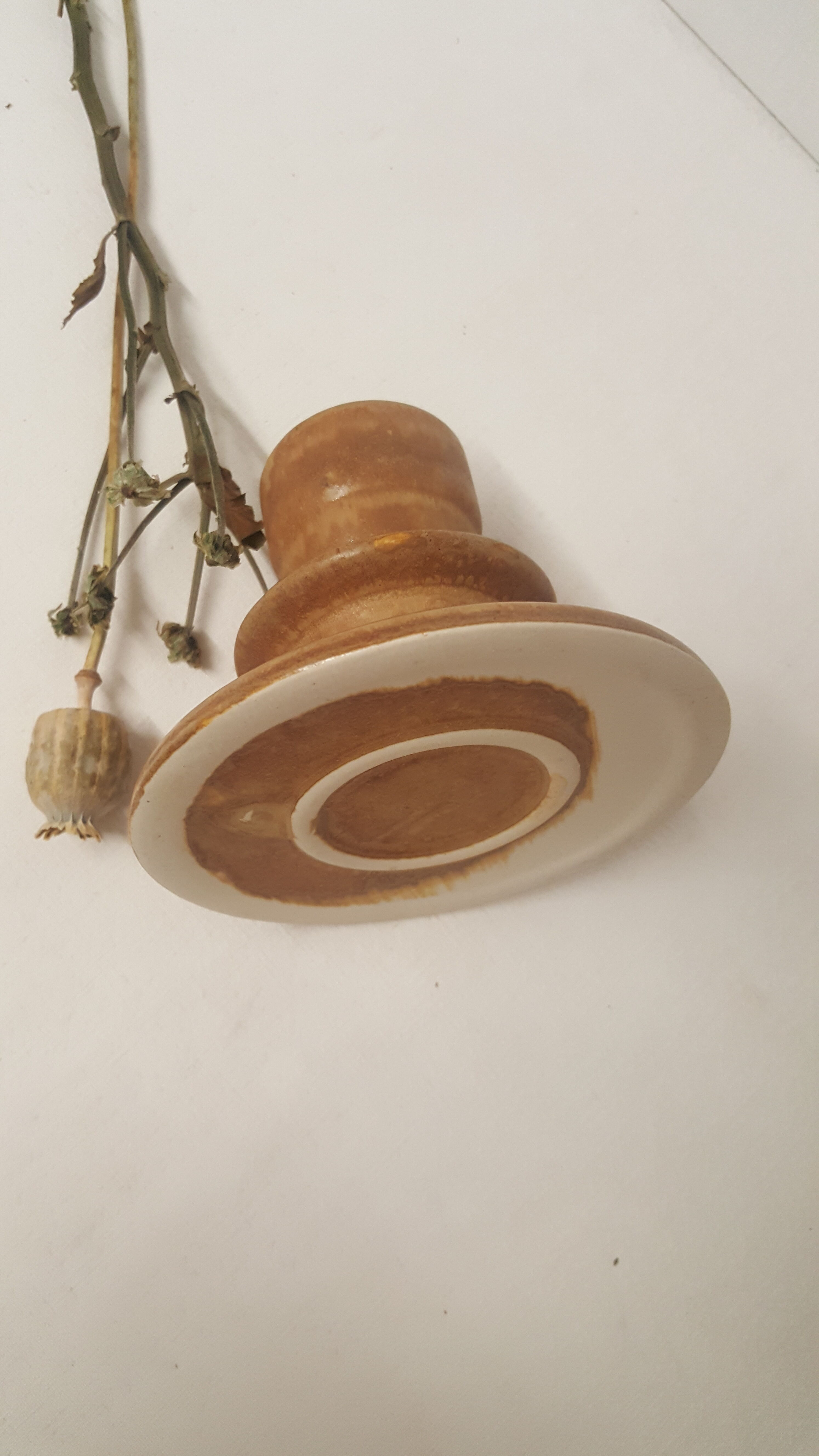 Sandstone cup bougeoir