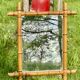 Large format for this type of faux bamboo mirror 70 cm.