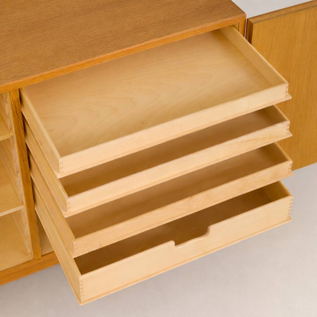 Oak China Cabinet by Børge Mogensen for FDB Model 232, Denmark, 1960s