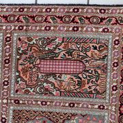 Vintage 1950s Persian Qum silk rug 72cm x 140cm