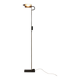 Vintage floor lamp in brass-plated metal, design, Italy, 1980s