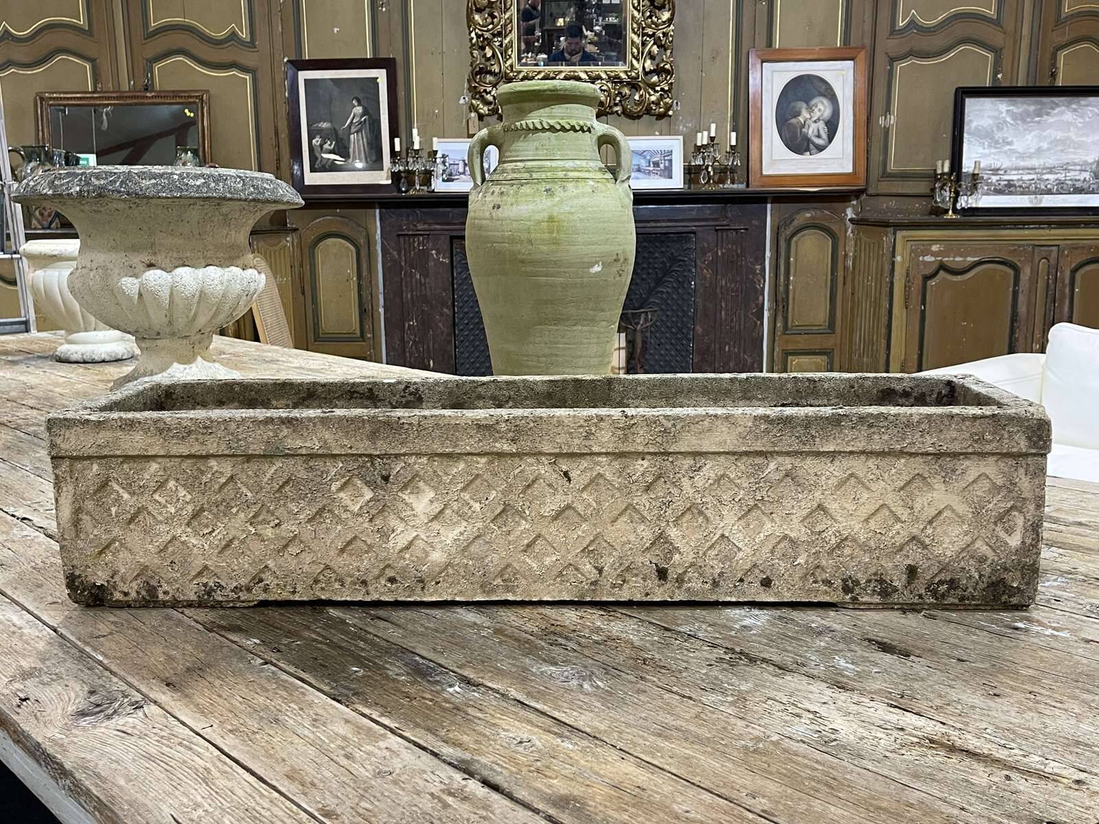 1950s cement planter