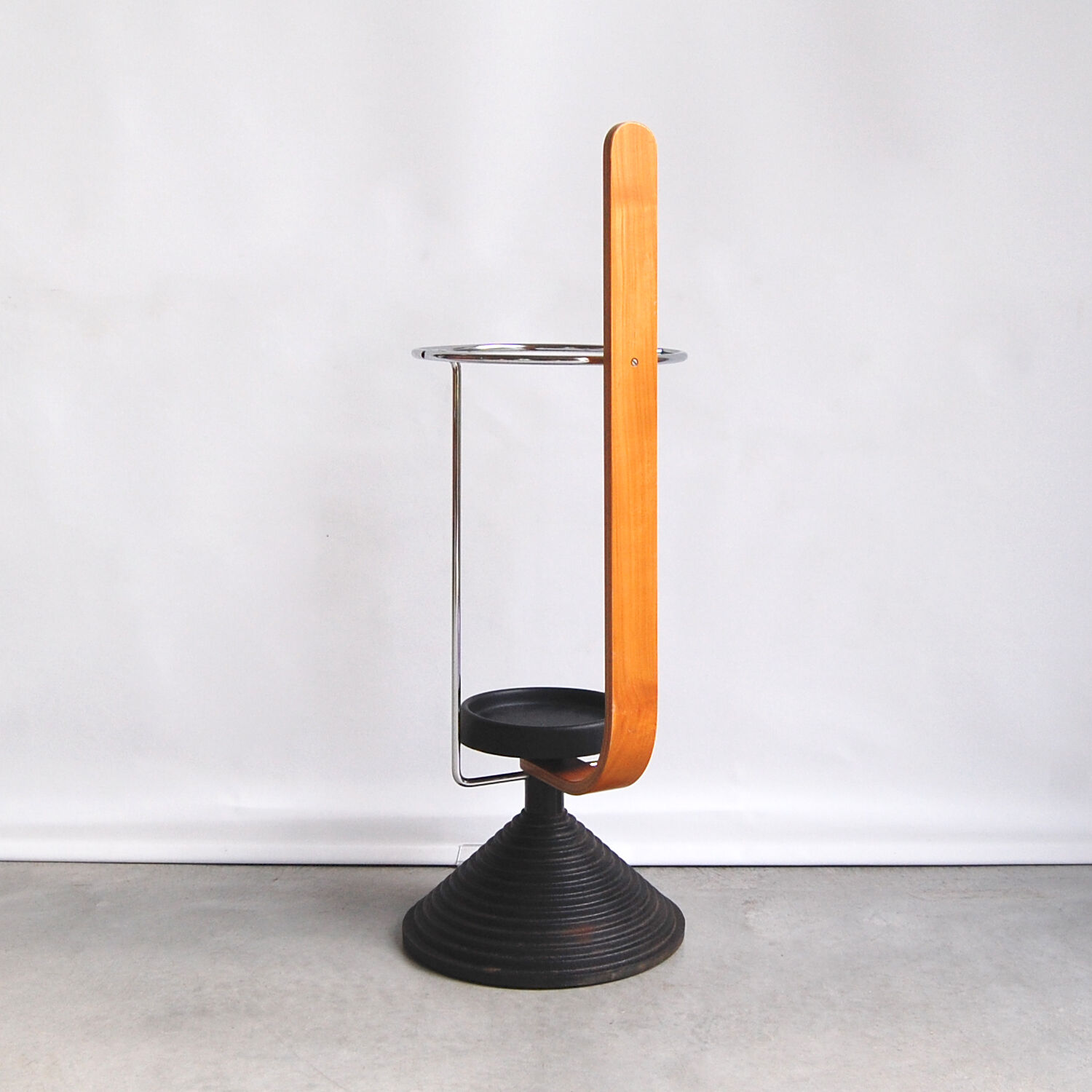 Post-modern vintage umbrella holder Origlia Italy 1980s