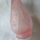 Large fruit motif genie CARAFE, vintage pink