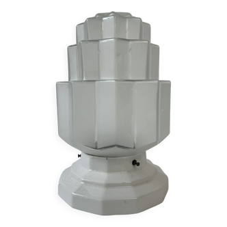 Old art deco skyscraper table lamp