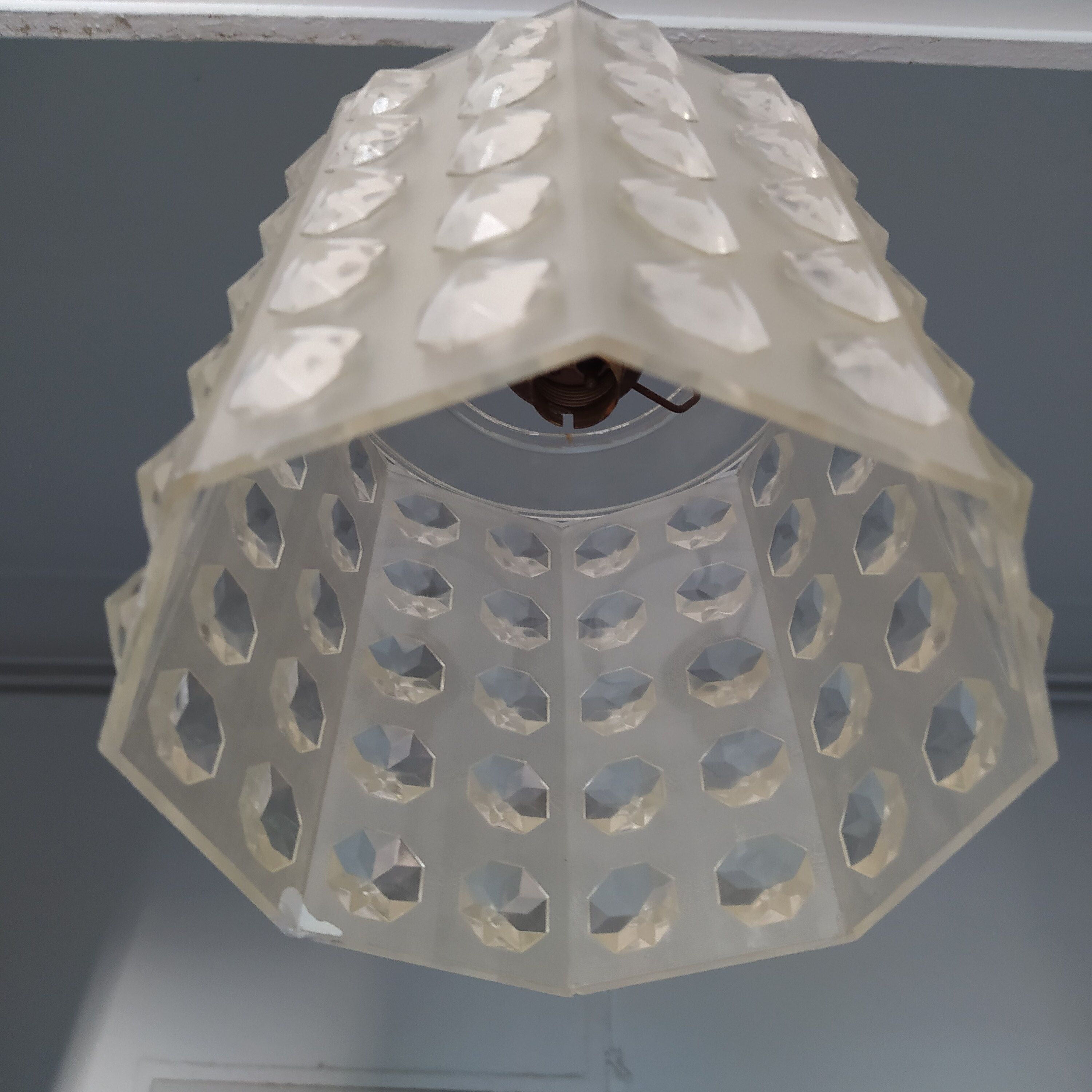Vintage pendant lamp 1960/1970 white