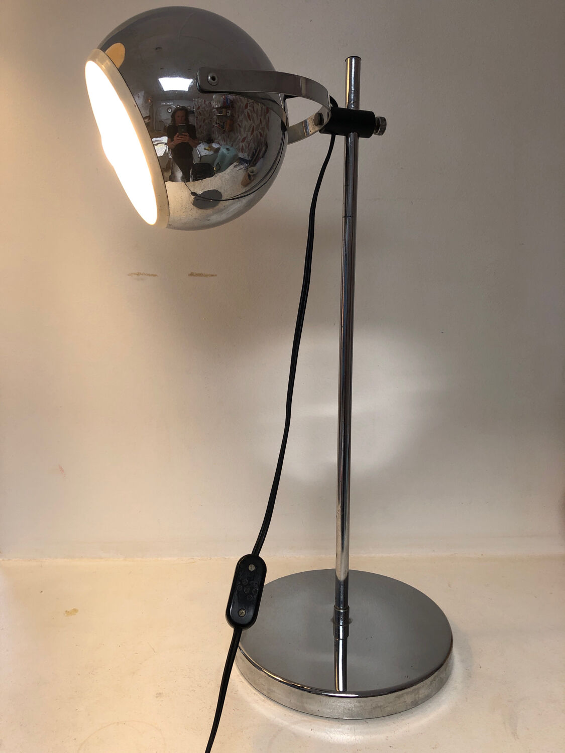 Lampe bureau eye ball, 1970