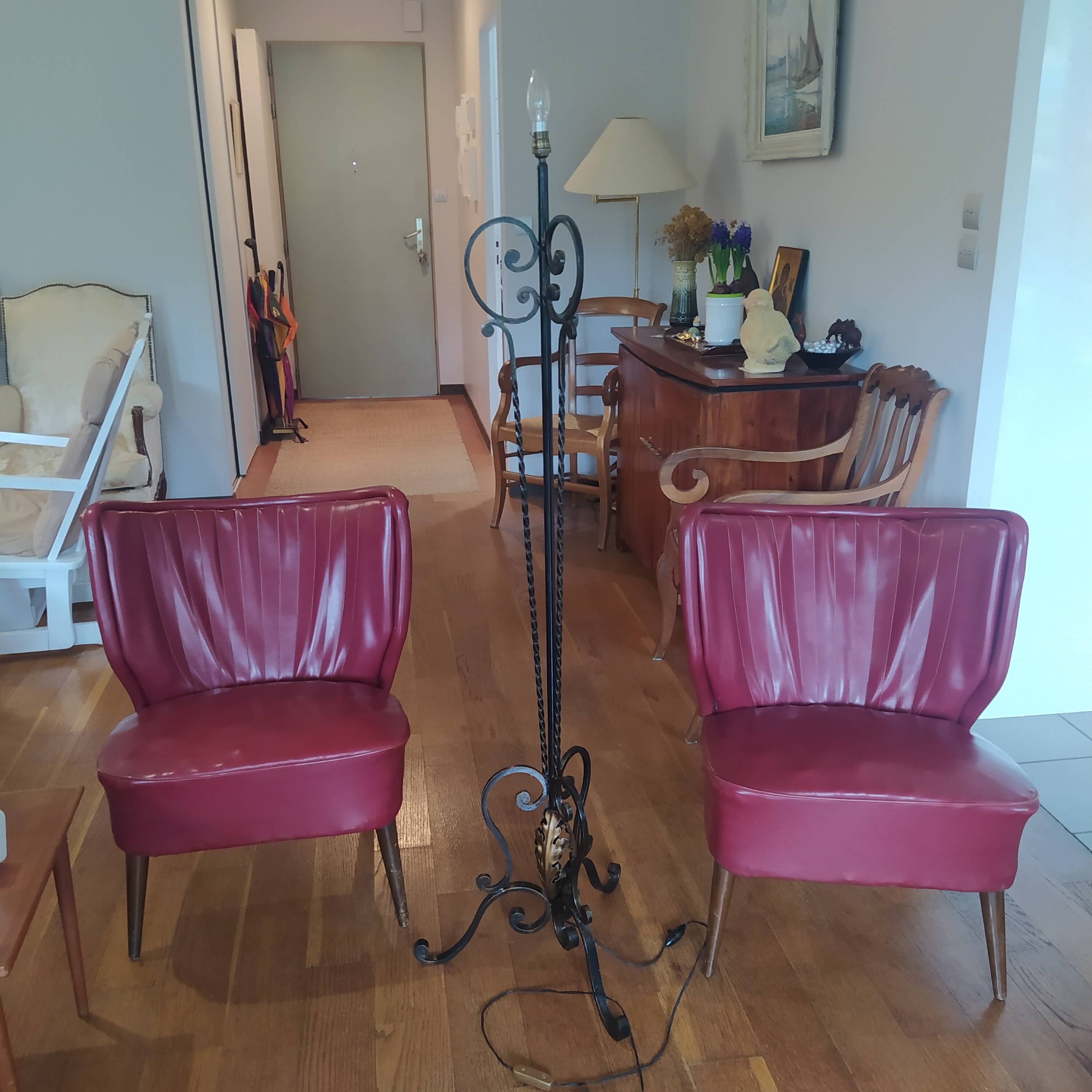 1950 wrought iron lampshade