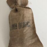 Ensemble de trois petits sacs en jute plomb durci