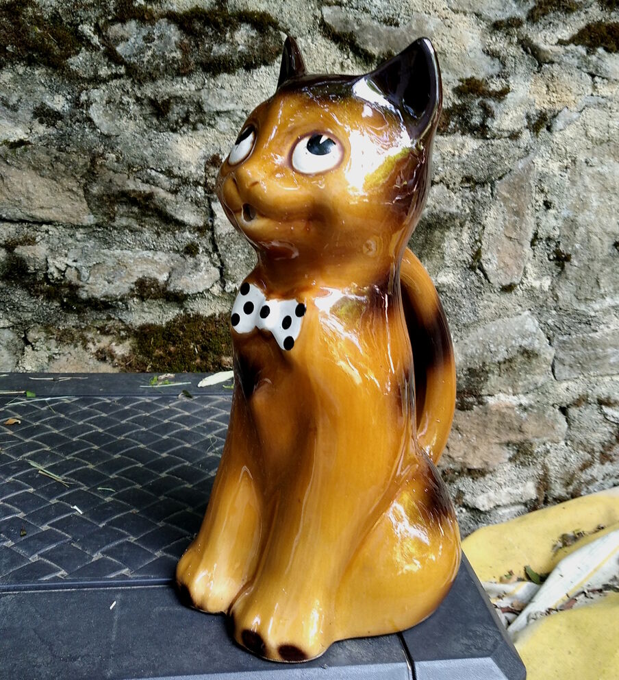 Zoomorphic pitcher cat