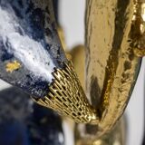 Jacques Duval Brasseur, Large golden brass cactus sculpture. 1992