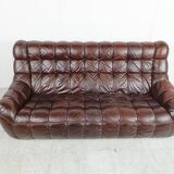 Vintage leather sofa 1970s