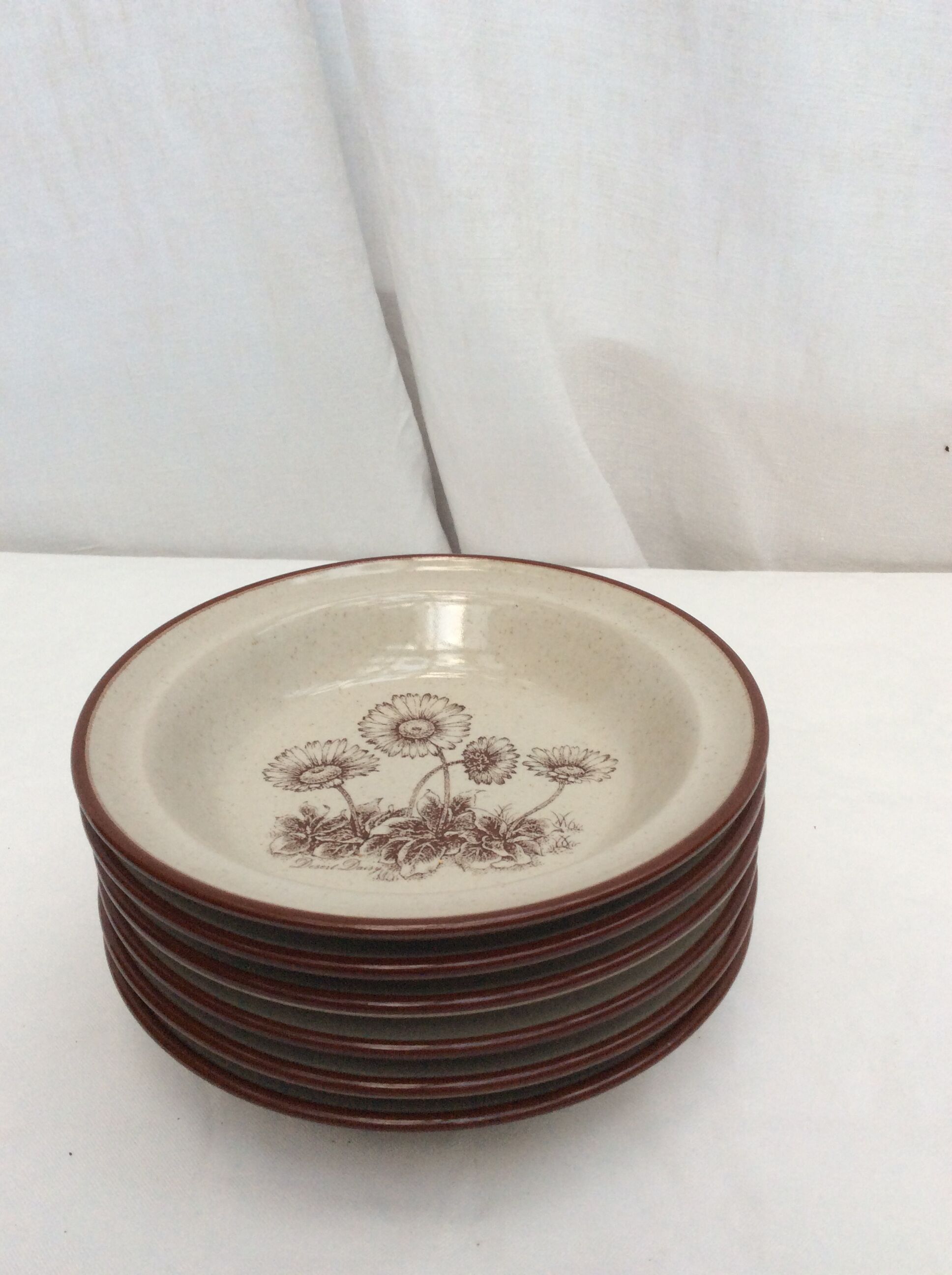 Six cereal bowls from the 1970s Japanese noritake manufacture dimension: diameter -14cm- H-3.5cm
