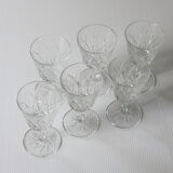 6 stemmed glasses in very good condition