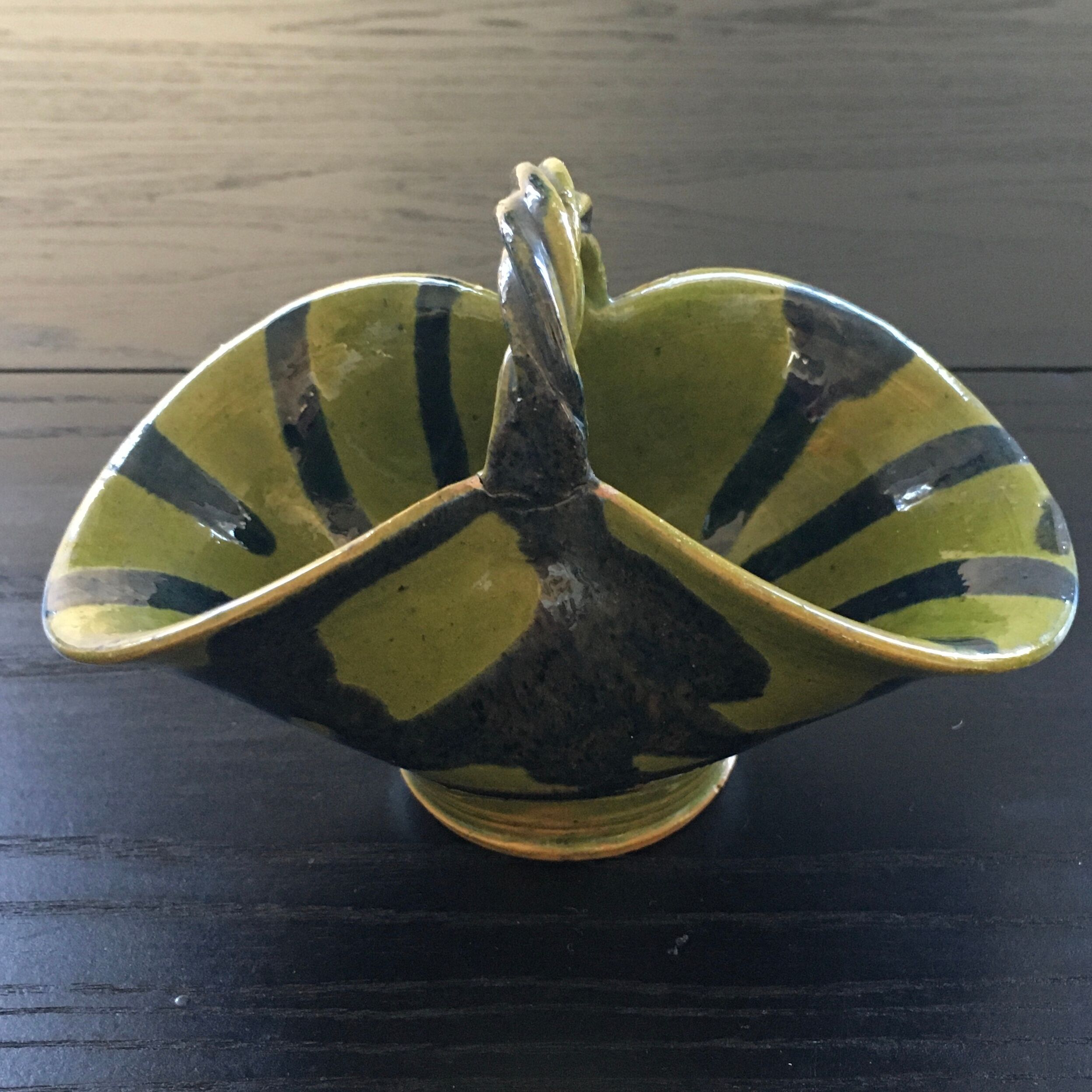 Corbeille vide poche vert olive