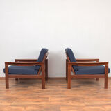 Danish Teak Armchairs by Arne Vodder for Komfort, Set of 2
