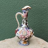 Gien earthenware jug, Peonies model