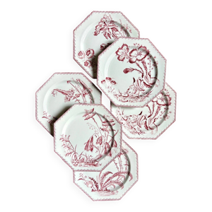 6 assiettes à dessert