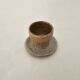 Ceramic egg cup signed Barges