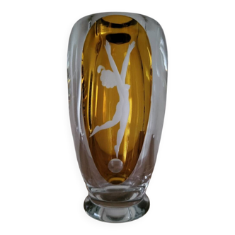 Vase art deco femme nue