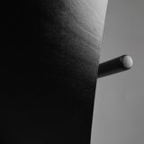 Mid-century modern black design chair in with armrests, Belgium
