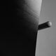 Mid-century modern black design chair in with armrests, Belgium
