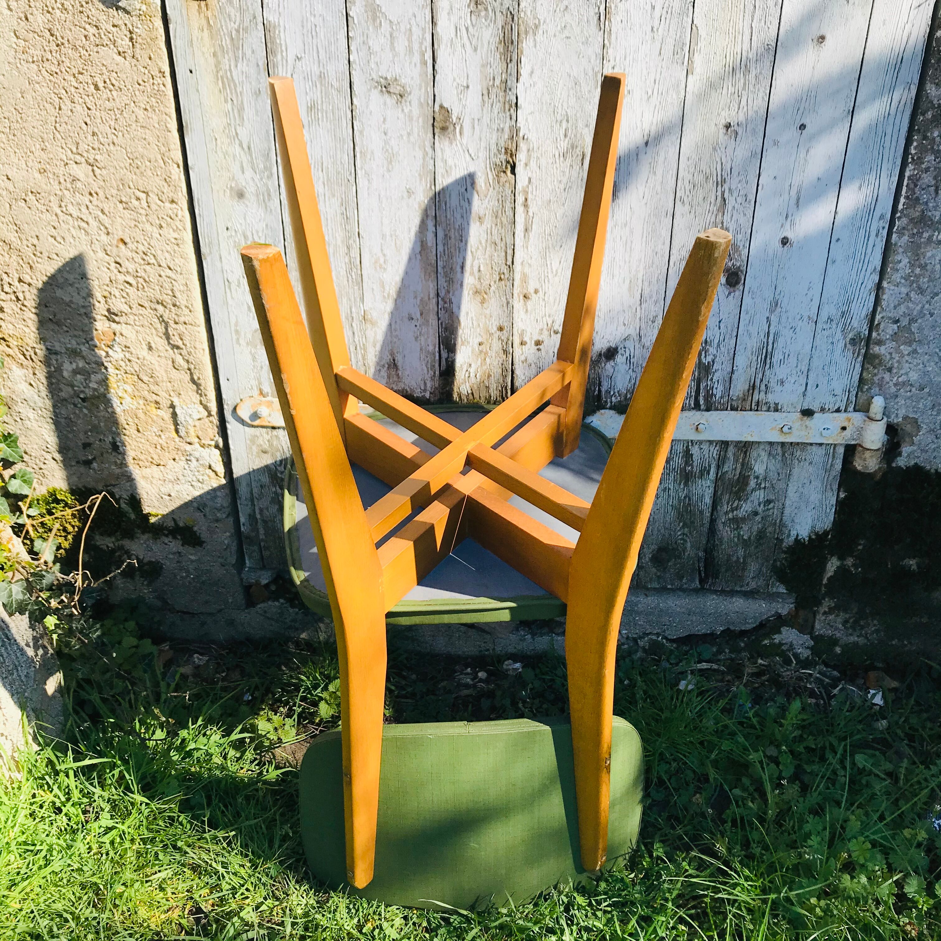 6 vintage bistro chairs 50/60