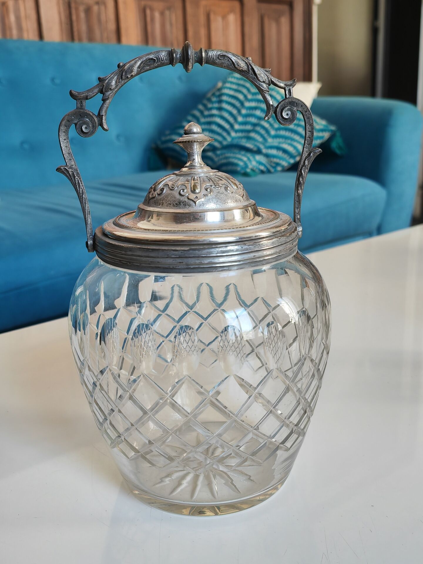 Antique biscuit jar