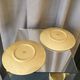 Duo of cups and under cups a chocolat or the vintage gien fleurs