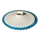 Abat day opaline blue border