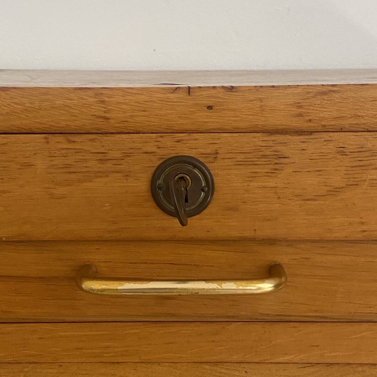 Notary desk with curtain from the 1960s