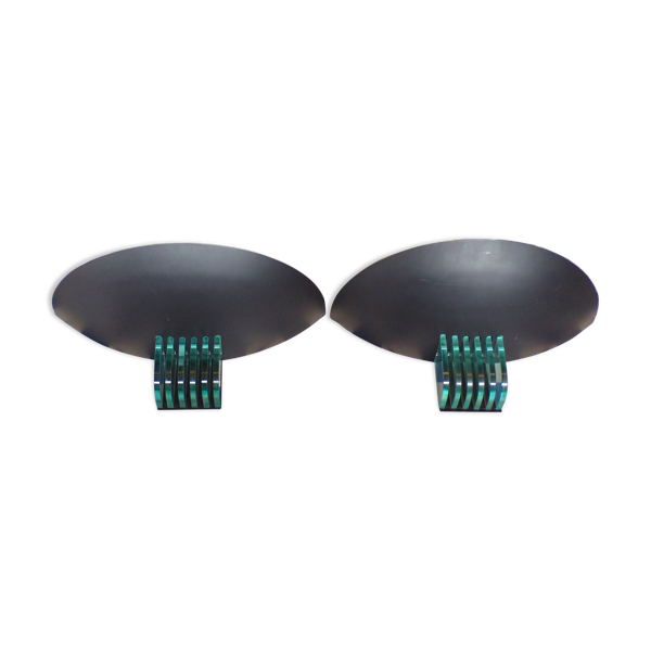Paire d' appliques SCE Paquebot Normandie