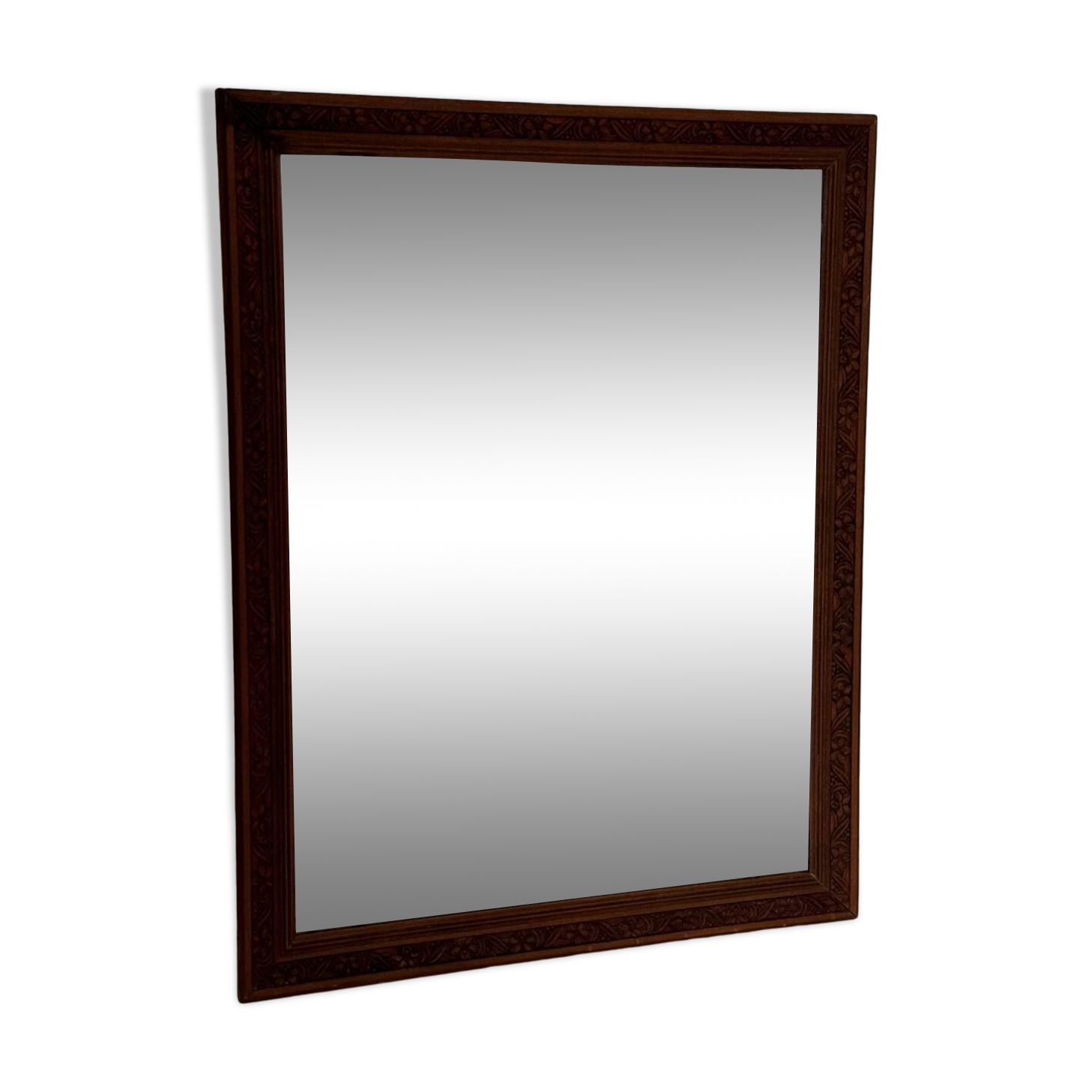 Vintage art deco / art nouveau wooden mirror
