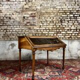 Exhibition Showcase In Walnut From The 19th Century