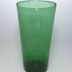 Vase de parquet en verre vert