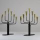 Pair of Seven-Candle Candelabras — Gunnar Ander for Ystad-Metall, Sweden, 1960s
