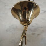 Suspension in smoked glasses – octagonal shape – 4 lights.