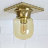 Ensemble de 4 / appliques murales en laiton vintage / style mid-century modern