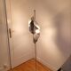 Space Age vintage floor lamp in chrome metal – 1970s