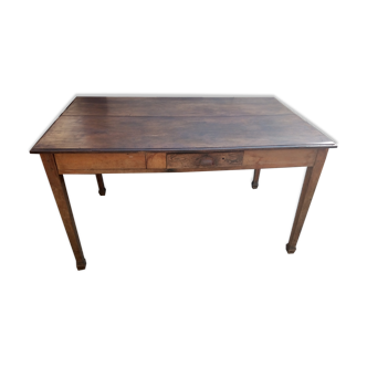 Farm table with a drawer