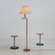 1980s patinated brass reading lamp