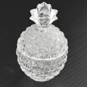 Sucrier / Bonbonnière ananas cristal 1970