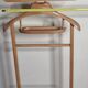 Vintage blond wood night valet, 50s-60s
