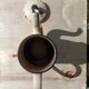 Small retro enamelled metal coffee pot 💐